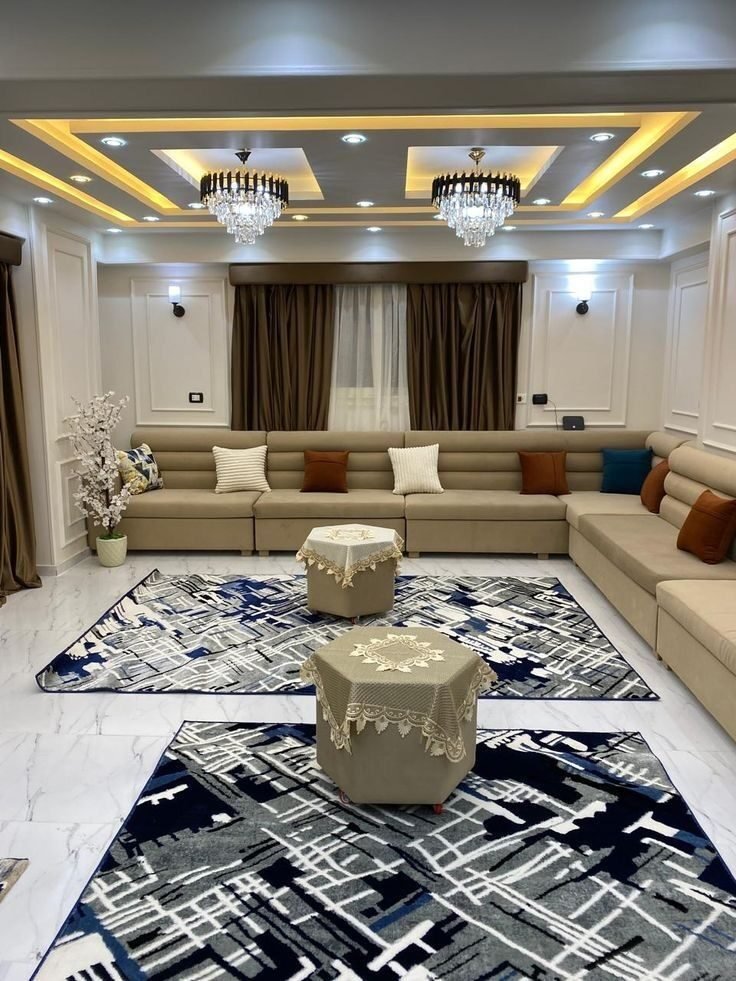 Luxury living room designed by Rupesh Interio, Patna